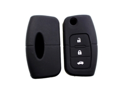 //caixa De Chaves De Carro De Silicone Com 3 Botões Ford 3 Preta//-aquaforge