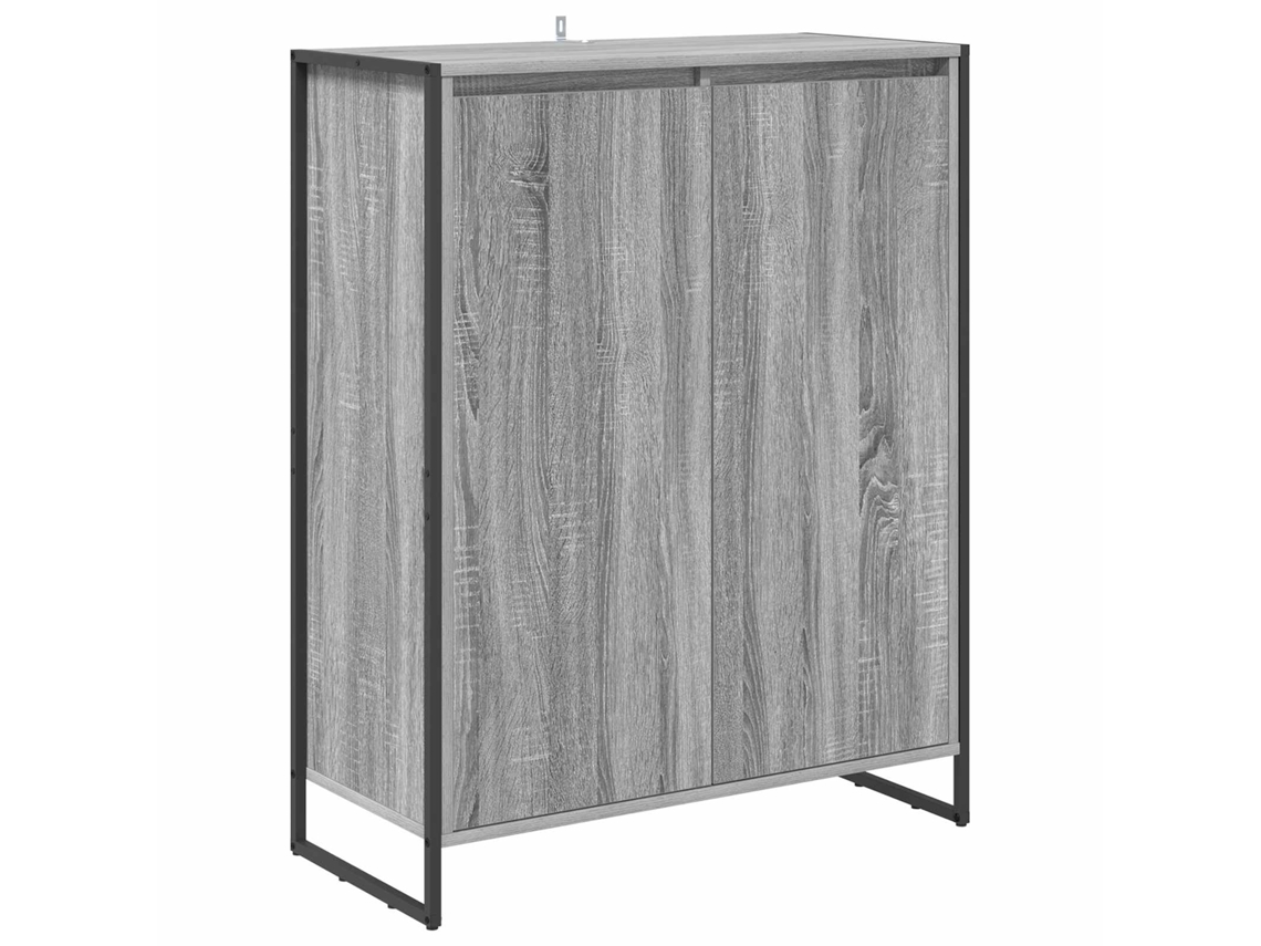 Conjunto 1 Armário De Arrumação Vidaxl Cinzento Derivados De Madeira (79 X 36 X 100 Cm)
