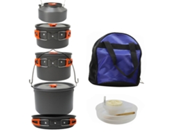 Conjunto de Panelas de Camping para 5 8 Pessoas