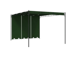 Vidaxl Gazebo 4 X 3 X 2,3 M Verde Poliéster E Aço