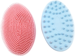 Conjunto De 2 Escovas Banho Para Lavar O Cabelo E Corpo, Esfoliar E Massagear, Adequado Para Adultos E Animais De