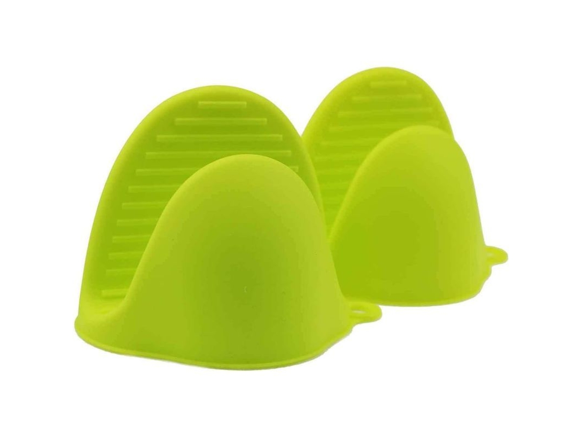 Luvas de Forno de Silicone Resistentes ao Calor com 2unidades para Cozinha e Churrasco Verde | S/MARCA