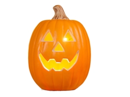 Laxiscreed Decoração De Abóbora De Halloween Para Jardim E Loja Com Luz,inclui Vela, Sem Pilhas
