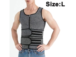 Camisa Termica De Treino Neoprene: Aumenta Sudore, Queima Gordura E Esculpe O Corpo Com Conforto Cinto Duplo Cinza