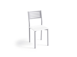 Cadeira de Cozinha Kati em Alumínio 38x86x47cm Michigan Branco FANMUEBLES
