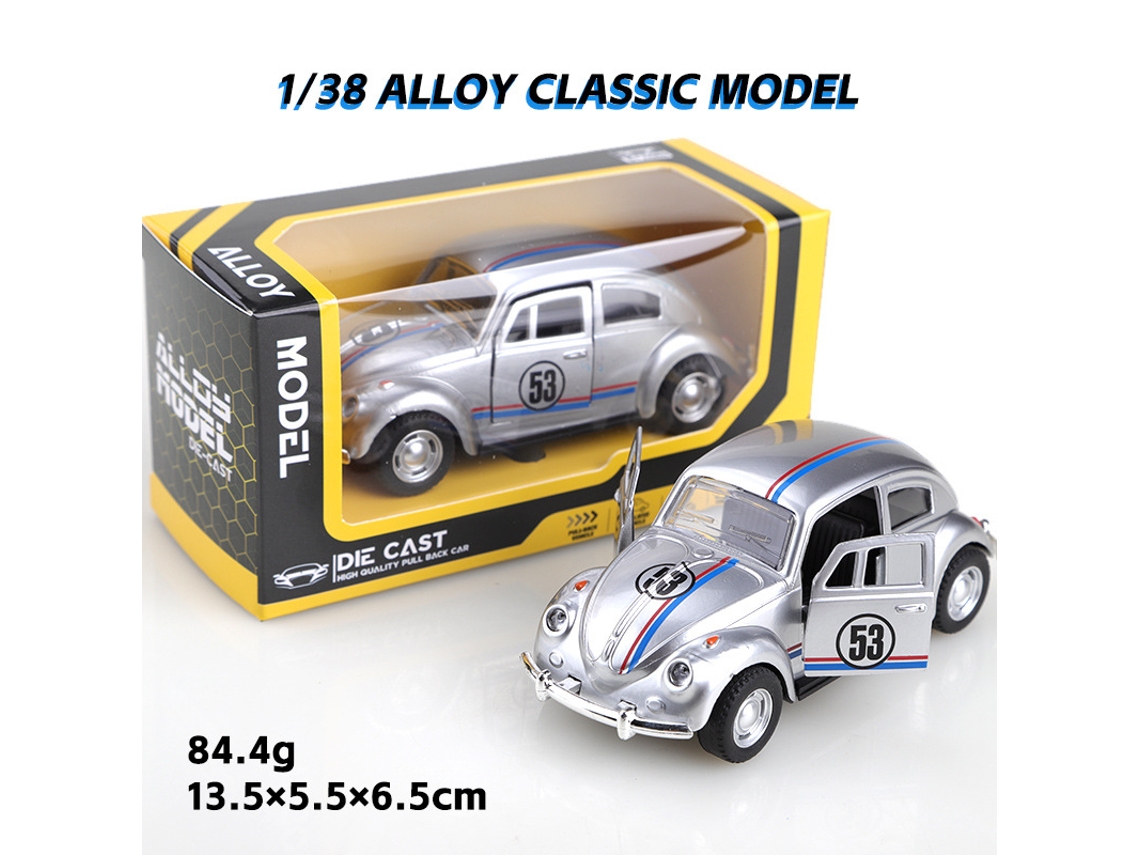 Miniatura de Carro em Escala 1/38, Modelo de Carro Clássico, Brinquedo Infantil. MDUG