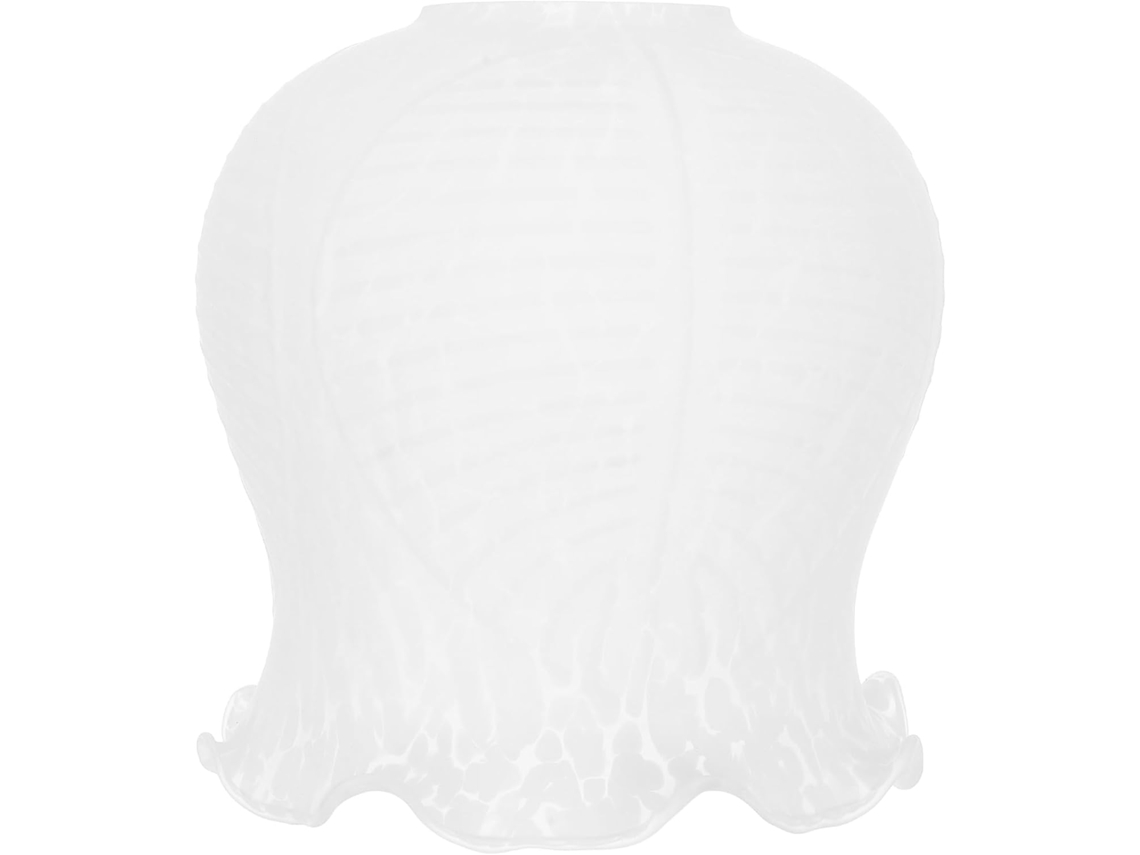 Luminária De Mesa Pendente Em Vidro Com Estampa Floral E Fácil Instalação.