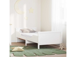 Vidaxl Estrutura de Cama com Colchão Extensível Branco 80 X 200 Cm