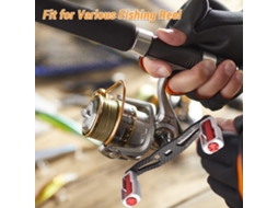 Manivela de Reel de Pesca Carbono Lixada