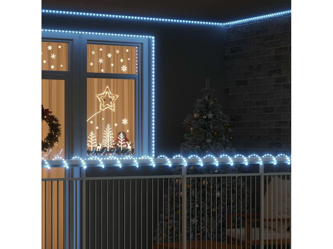 Vidaxl Luz De Corda Com 1200 Leds Branco Frio 50 M Pvc