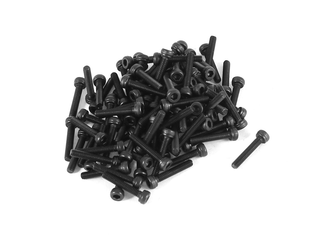 100 Parafusos de Cabeça Panela Sextavada M2.5x14 em Aço Liga 12.9 CHABERLU