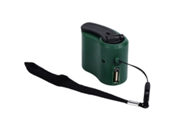 Carregador De Manivela Usb Com Carregamento Emergencial E Luz Led
