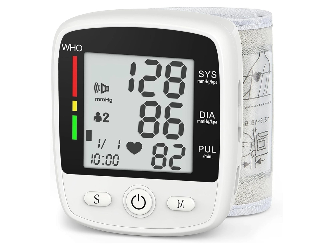 Monitor De Pressão Arterial De Pulso Com Voz Grande Display Lcd Pulseira Ajustável 5,3 7,7 Polegadas Nicecee