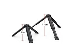 Tripé De Mesa Ajustável, 8-11cm, Com Rosca 1/4 Para Câmeras E Acessórios