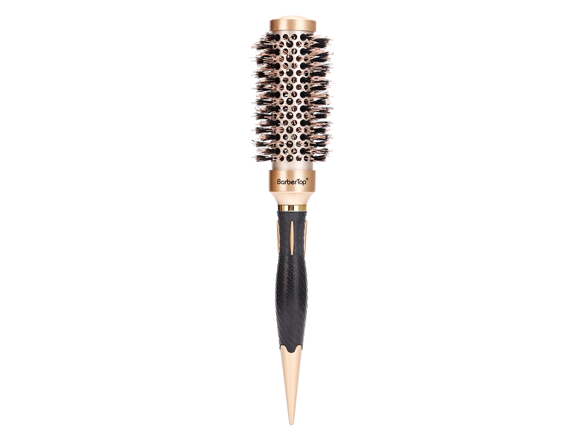(nº 32) Modelador De Cabelo Redondo Para Salão, Modelador De Cabelo Redondo Com Cerdas De Javali