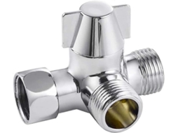 Válvula Desviadora De Chuveiro De 3 Vias, Válvula Adaptadora T G1/2", Para Chuveiro, Ducha Manual E Braço Desviador De Chuveiro