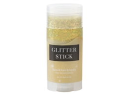 Bastão de glitter dourado grosso para festas e festivais.