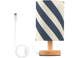 Luminária de mesa LED pequena Yuiboo – Cabeceira com luzes vermelhas e azuis para crianças