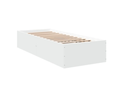 Estrutura de Cama MAISON EXCLUSIVE Derivados de Madeira Branco (90x190 cm)
