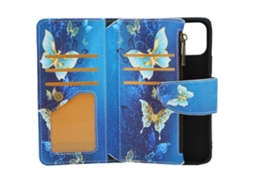 Capa Protetora para Celular LAXISCREED com Zíper Pintado e Pulseira