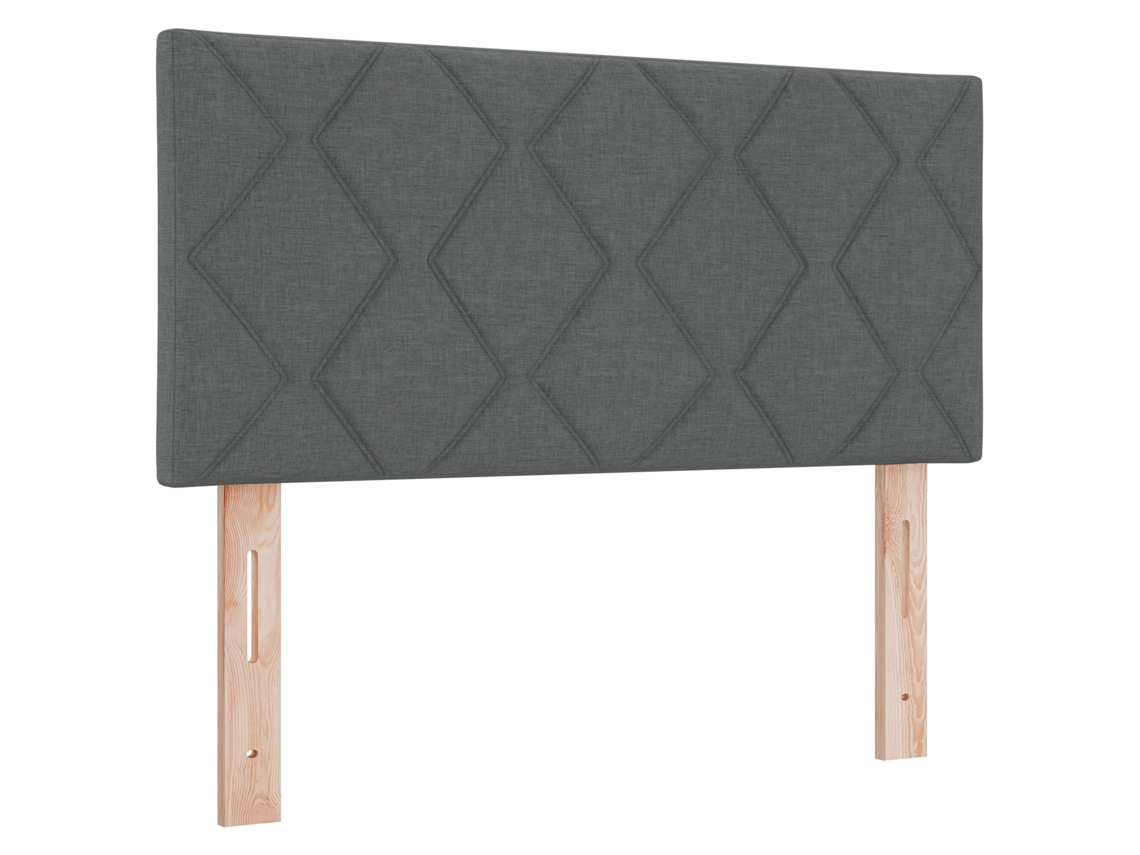 Conjunto 1 Cabeceira Estofada Vidaxl Cinzento Tecido (100 Cm)