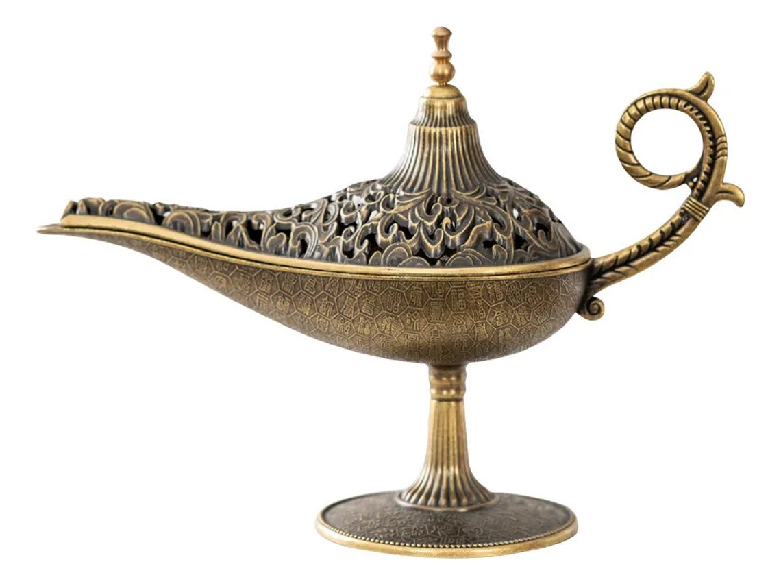 Mini Fogão Com Lâmpada Decorativa Aladdin