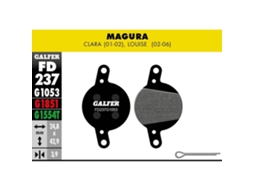 Pastilhas de travão GALFER Bike Magura Clara (01-02), Louise(02-06)
