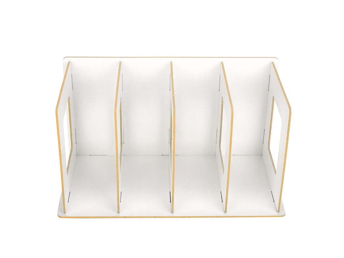 Estante De Mesa Diy De Madeira Para Armazenar Livros E Dvds