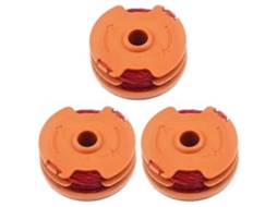 Compatível com Worx Wa0007, Kit com 3 Carretéis de Fio para Aparador de Grama AQUAFORGE