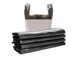 Sacolas de Lixo Espessas de Grande Capacidade Preto 50pcs