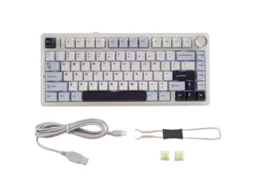 Teclado Mecânico Aula F75 80 Hot Swap Teclado Sem Fio Bluetooth Teclado Para Jogos Sem Fio Pbt Everley891