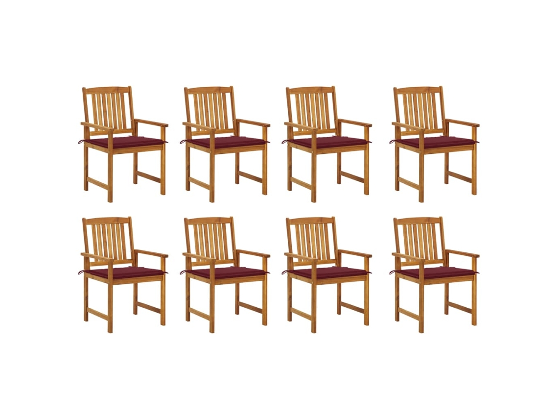 Garden Chair, Garden Chairs Vidaxl Vermelho Madeira (n/a)