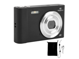 Câmera digital compacta portátil 4K, câmera digital para adolescentes, câmera com bolsa.