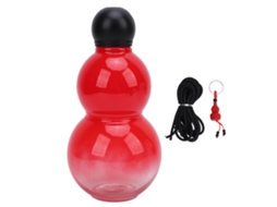 Garrafa de Gourd 800ml Pp Pc Plástico Esportes Vermelha