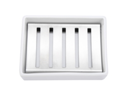 Suporte De Caixa Sabão Aço Inoxidável 304, Recipiente Cerâmico Para Cozinha Banheiro
