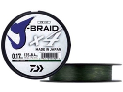Linha de Pesca trançadas DAIWA J-braid 4 (0.210 mm - 0,20 mm)