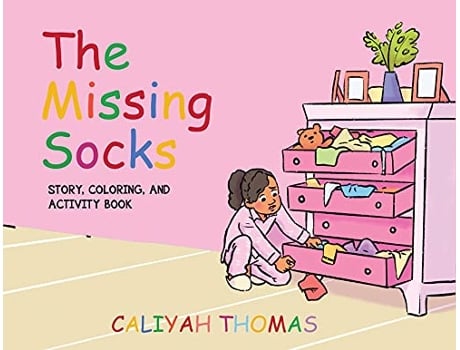 Livro The Missing Socks Story Coloring Activity Book de Caliyah Thomas (Inglês)
