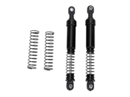 Conjunto de Amortecedores de Óleo de Grande Bore para Carro Rc Crawler 1/10 Scx10 Alumínio Preto 105mm S/MARCA