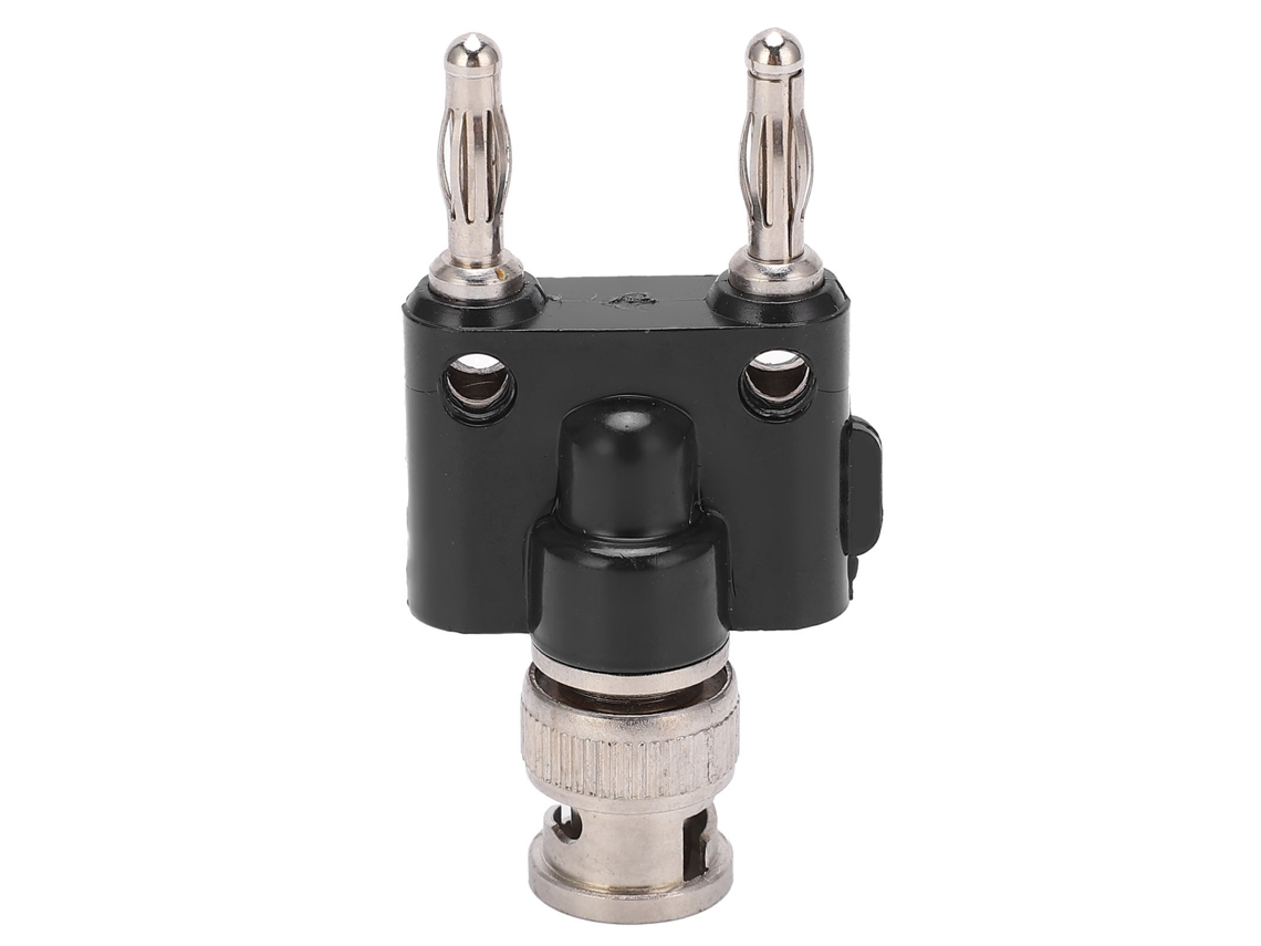 Conector Bnc Macho para Plugue de Banana Duplo U28 Acessório de Teste Osciloscópio Ferramenta Eletrônica