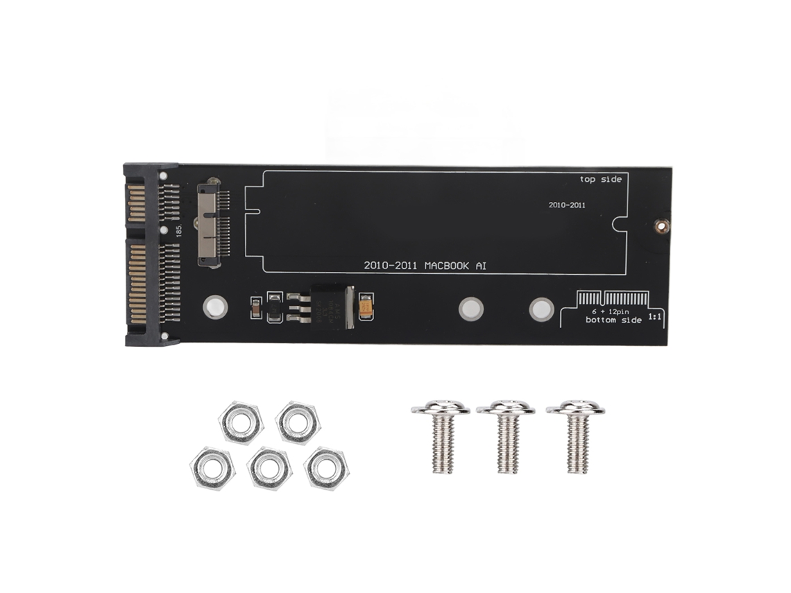 2026zentro-conversor Adaptador De Disco Duro Sata 12+6pin Para 22pin Para Macbook 2010 2011 Ssd Pcba