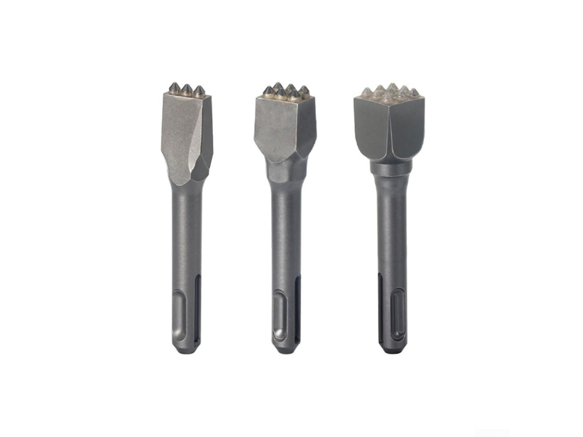 Conjunto De 3 Brocas Carboneto Para Martelos Rotativos Elétricos,