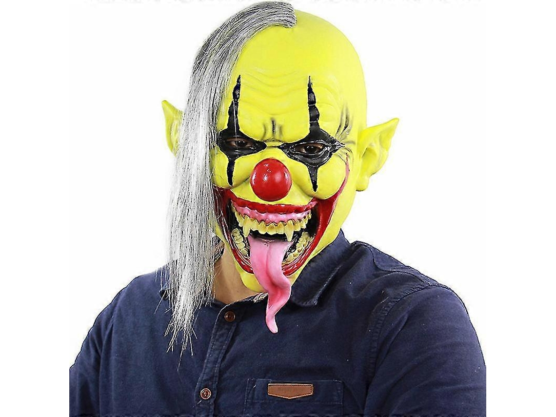Palhaço Malvado De Halloween Com Rosto Cheio E Acessórios Assustadores Para Cosplay E Festa Olysi Shop