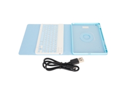 Capa Para Ipad (teclado Bluetooth Sem Fio Rotativo Removível) Para Ipad De 10,2 Polegadas