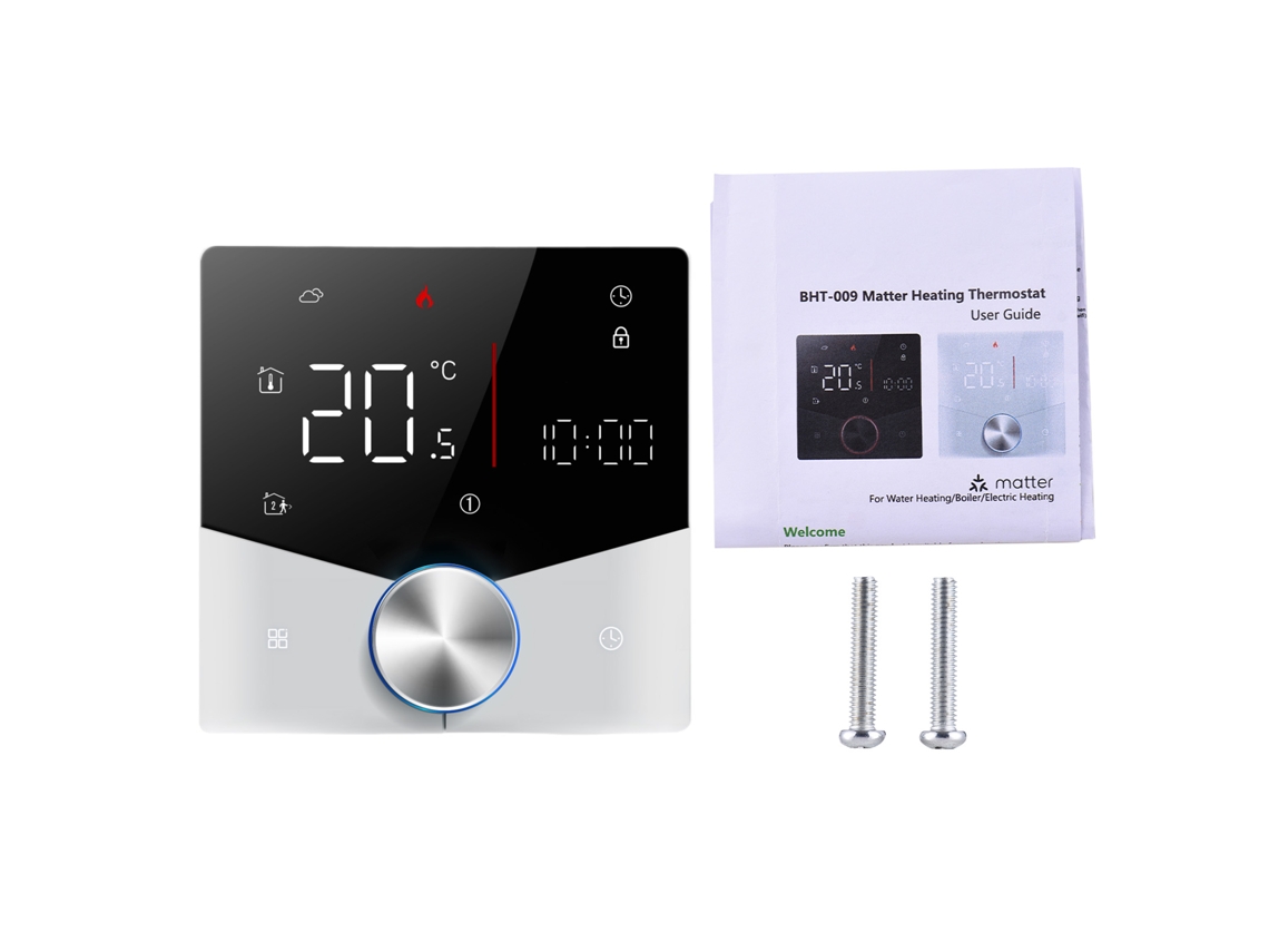 Termostato WiFi Matter para Aquecimento Residencial com App e Voz | S/MARCA