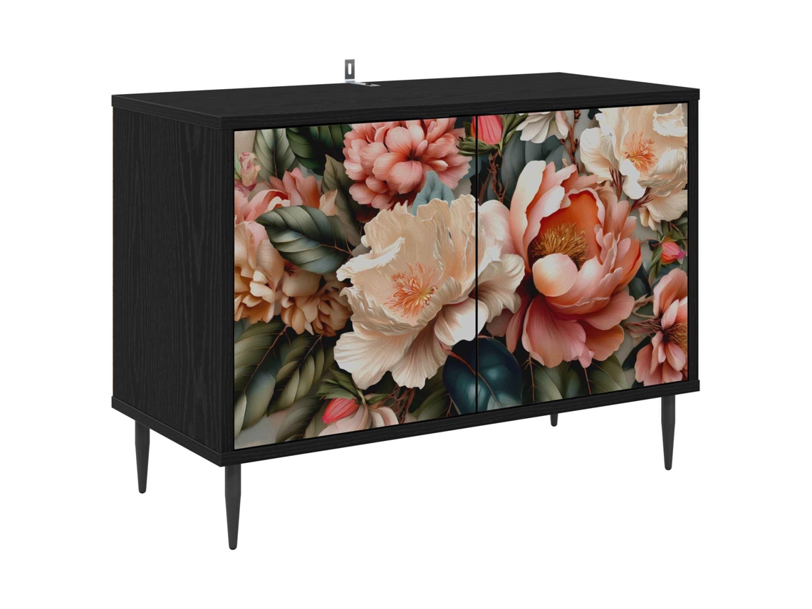 Vidaxl Gabinete Para Tv Borne 69 X 33 X 50,5 Cm Carvalho Preto