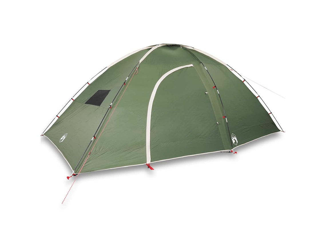 VIDAXL Tenda de Campismo para 8 Pessoas Impermeável Verde