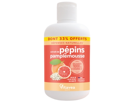 Extrato de semente de toranja 200 ml 100 ml grátis VITAVEA