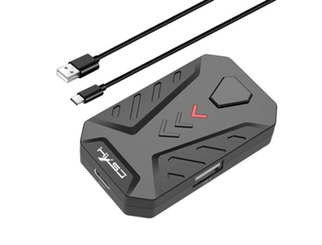 P8 Conversor De Teclado E Mouse Com Fio Portátil Para Jogos Móveis Adaptador De Teclado E Mouse Com 3 Usb Hxsj