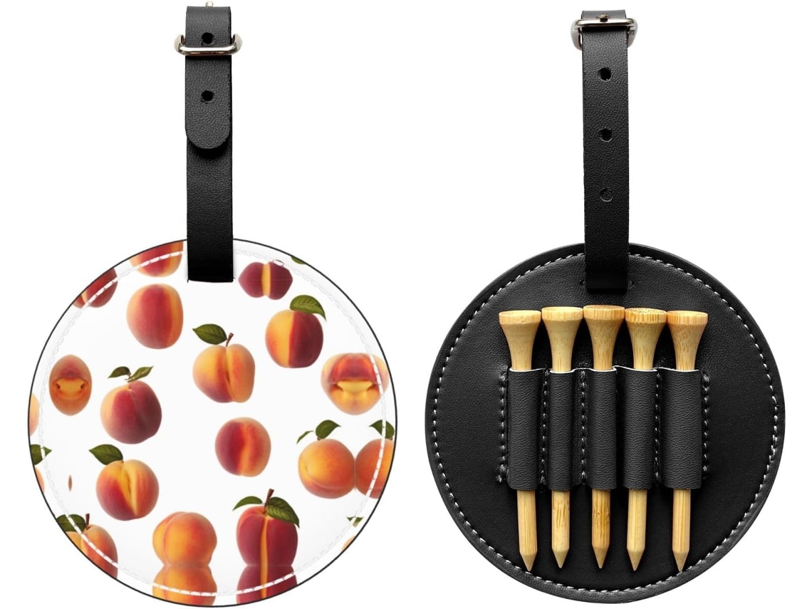 Bolsa para Tees de Golfe na Cor Pêssego Preto Fácil de Transportar e Mais Eficiente para Jogar Golfe.