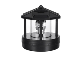 Farol solar rotativo com LED, resistente à água, IP44, decorativo para jardim, pátio, gramado